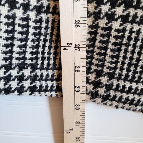 Talbots Plus Petites Blazer Womens 14Wp Black and Cream Houndstooth Check Petite - Picture 5 of 9